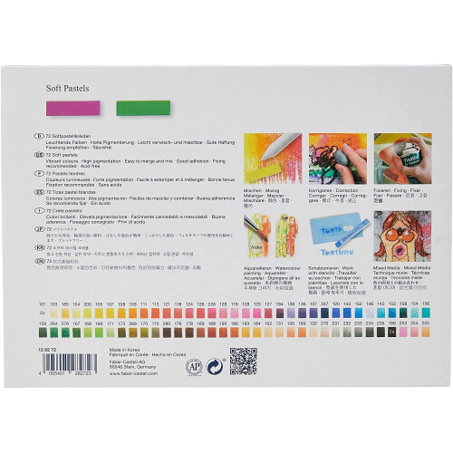 Faber-Castell Faber Castell Box of 72 Creative Studio Half-Stick Soft Pastels 1