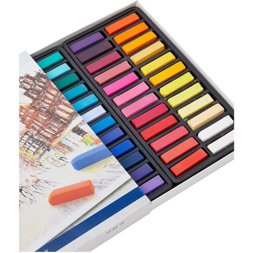 Faber-Castell Faber Castell Box of 72 Creative Studio Half-Stick Soft Pastels 2