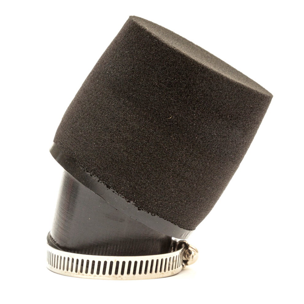 44Mm 46Mm Quad Bike Pod Style Air Filter Performance Thick Foam Bent Neck Black 5056499478528