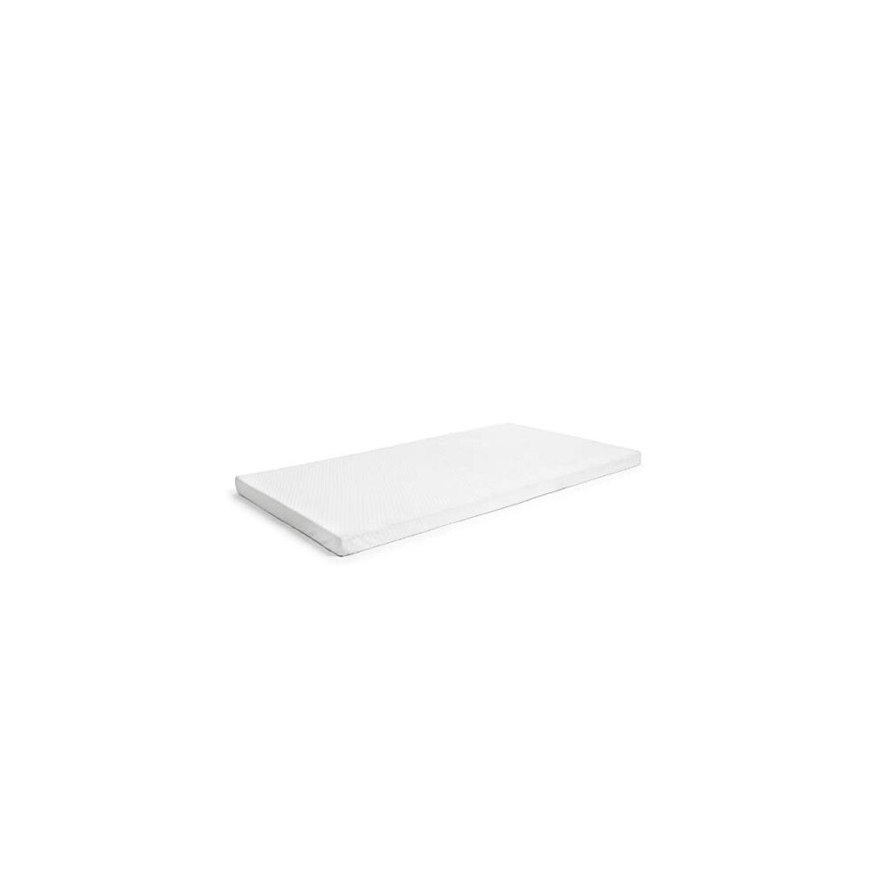 Milliard 2-Inch Ventilated Memory Foam Crib/Toddler Bed Mattress Topper with Removable Waterproof 65-Percent Cotton Non-Slip Cover - 51.5" x