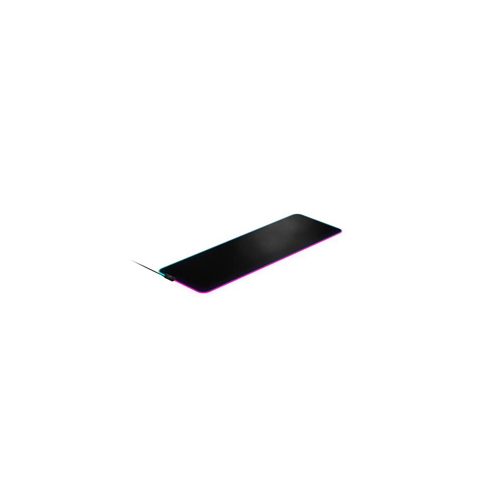 Steelseries Qck Prism Cloth Gaming Mouse Pad - 2-Zone Rgb Illumination - Real-Time Event Lighting - Optimized For Gaming Sensors - Size Xl (