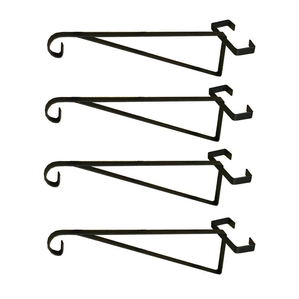 Hanging Basket Brackets for Concrete Fence Posts (Set of 4)