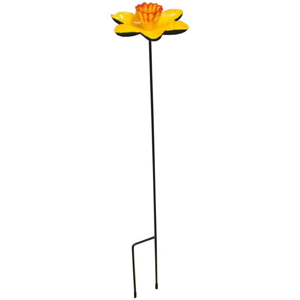 Selections Cast Iron Daffodil Bird Feeder Flower Dish