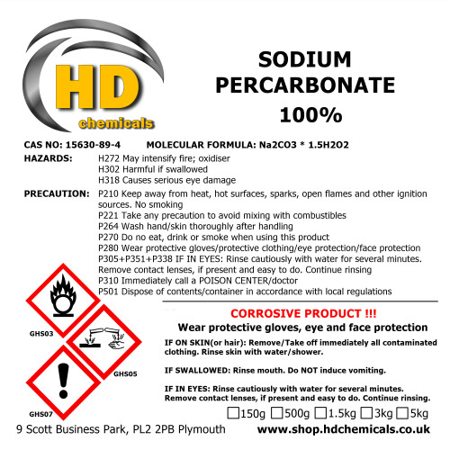 (1500g) 100% Pure Sodium Percarbonate Oxygen Bleach 2