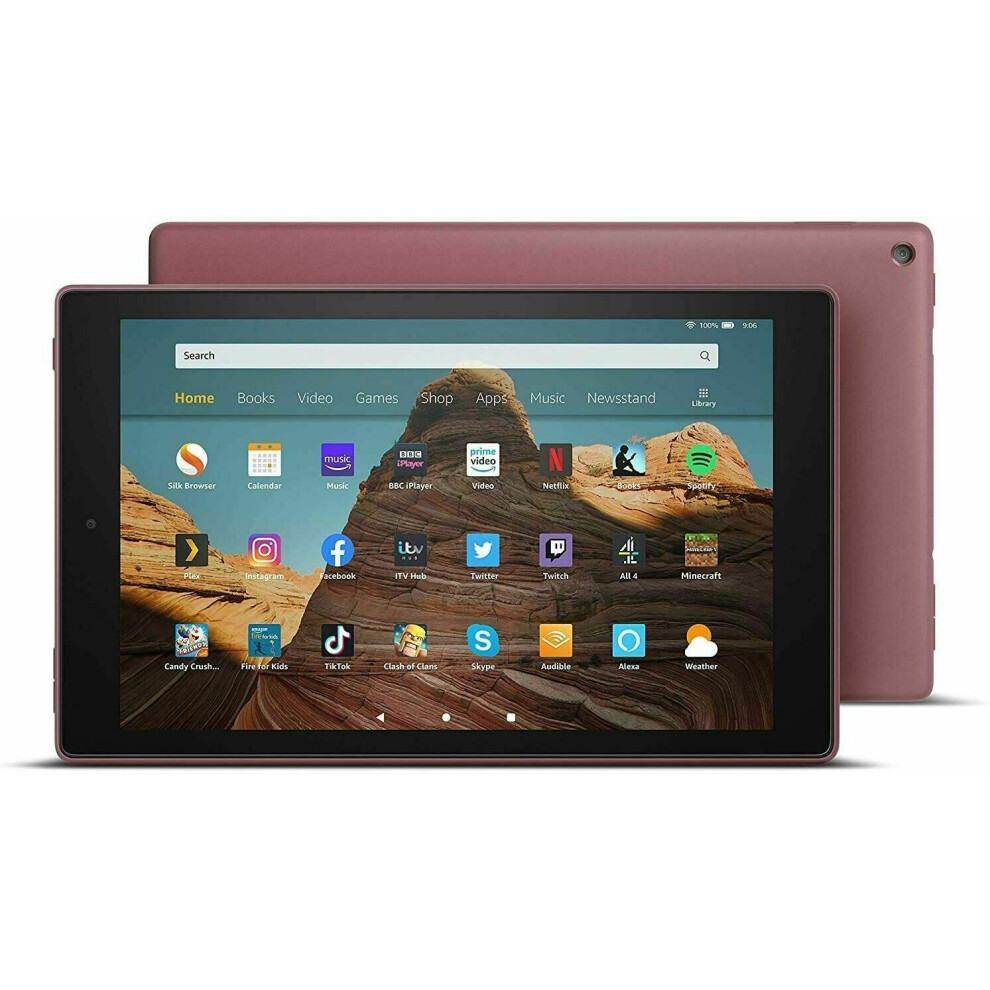 Amazon Fire HD 10" Tablet with Alexa 32GB Full HD2019 Model[Plum]