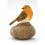 Selections Robin on a Stone Resin Garden Ornament 1
