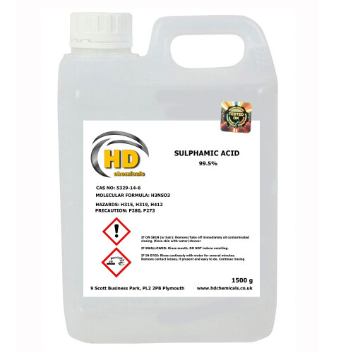 (1500g HDPE) Sulphamic Acid 99.5% - Descaler, Rust Remover