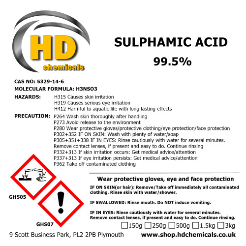 (3000g / 3kg) Sulphamic Acid 99.5% - Descaler, Rust Remover 2