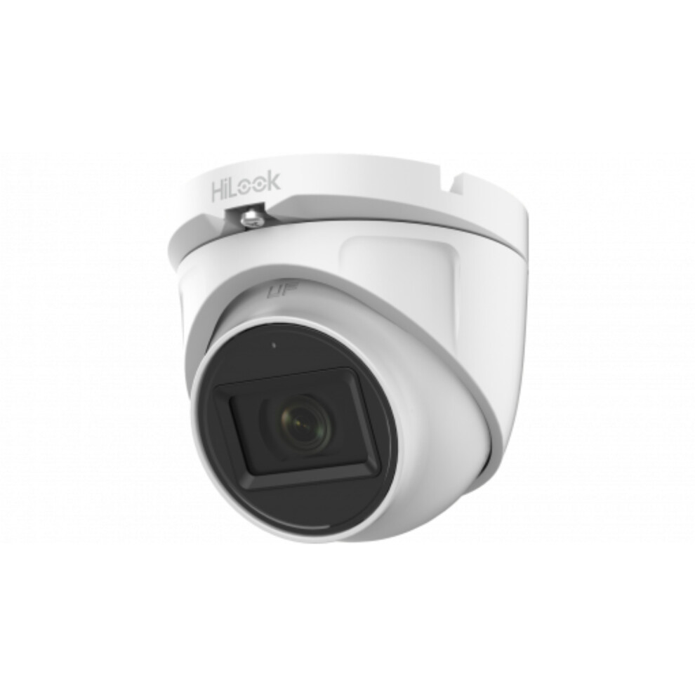 Hikvision CCTV Camera 2 MP Hilook 1080p Turret AOC MIC 2.8 MM White THC-T120-MS
