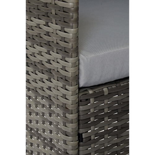 (Grey) EVRE Madrid Rattan Garden Furniture 4 piece set on OnBuy