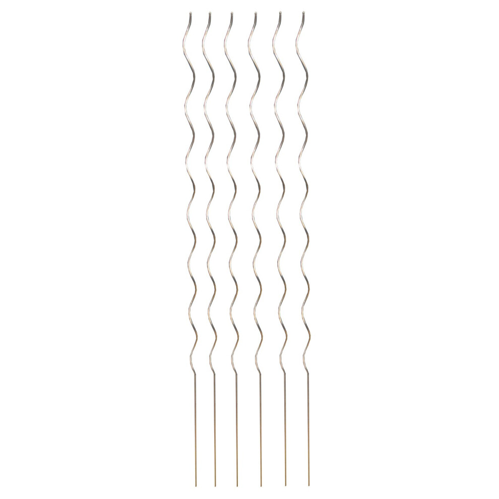 Tomato Spiral Climbing Plant Support Metal Stakes Set of 6 (1.6m)