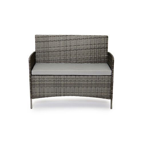 (Grey) EVRE Madrid Rattan Garden Furniture 4 piece set on OnBuy