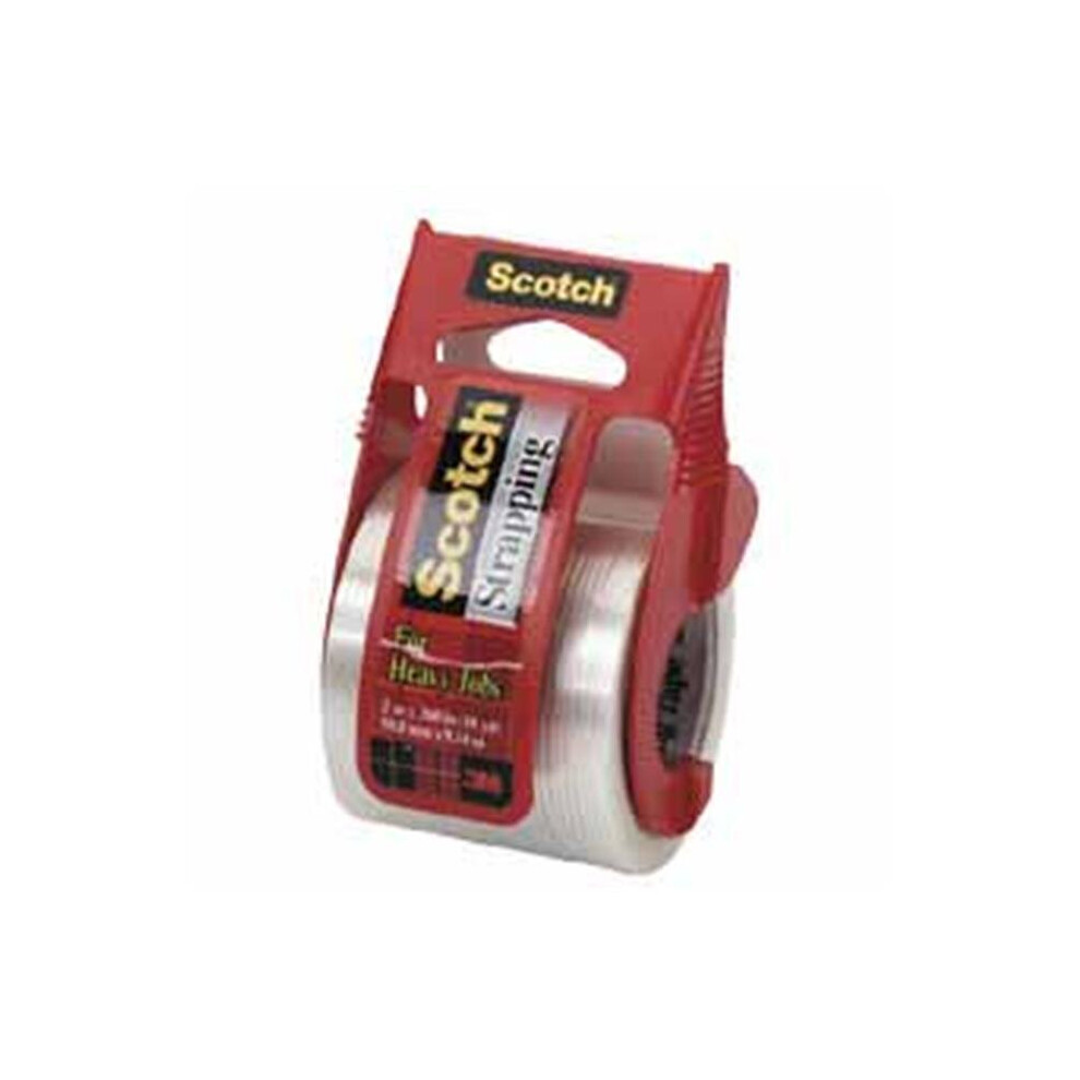 3M MMM50 Scotch Strapping Tape With Dispenser- 50.8mmx9.14m- Clear