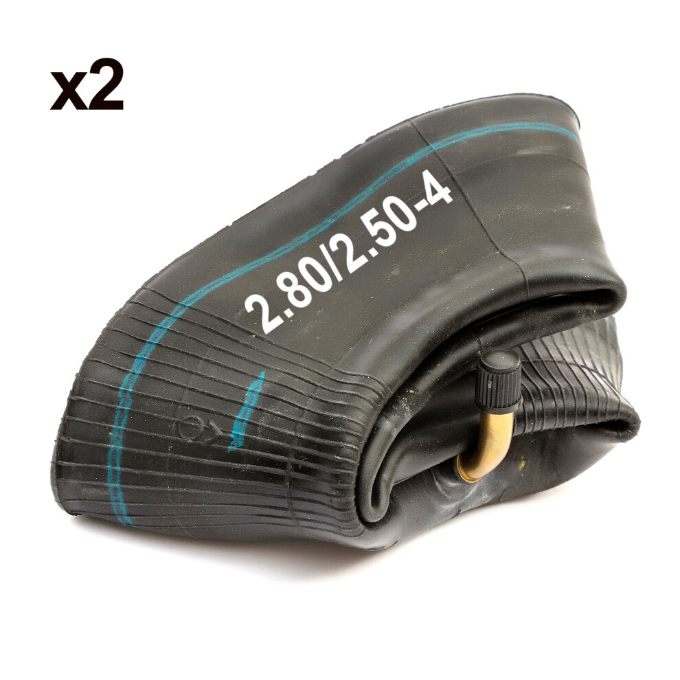 2x Sack Hand Truck Inner Tube 2.80/2.50-4 280/250-4 2.50-4 2.80-4 Bent Valve 4