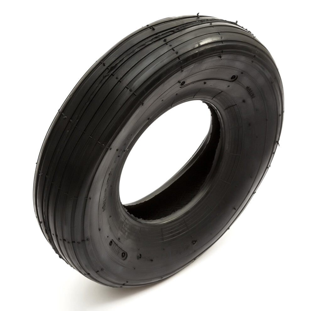 Petrolscooter Tyre 4.00-6 400-6 400X6 Ribbed Rib Tread 6 Inch Wheel Rim Mobility Scooter