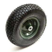 13 Inch 13x5.00-6 Green Metal Wheel Tyre 4 Ply Offset Hub Bearing Sack Truck