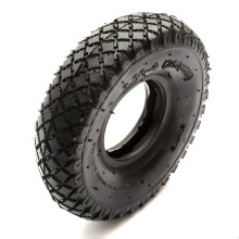 10 Inch Diameter Tyre 260x85 Diamond Tread 4 Ply Sack Truck Hand Cart 4 Inch Rim