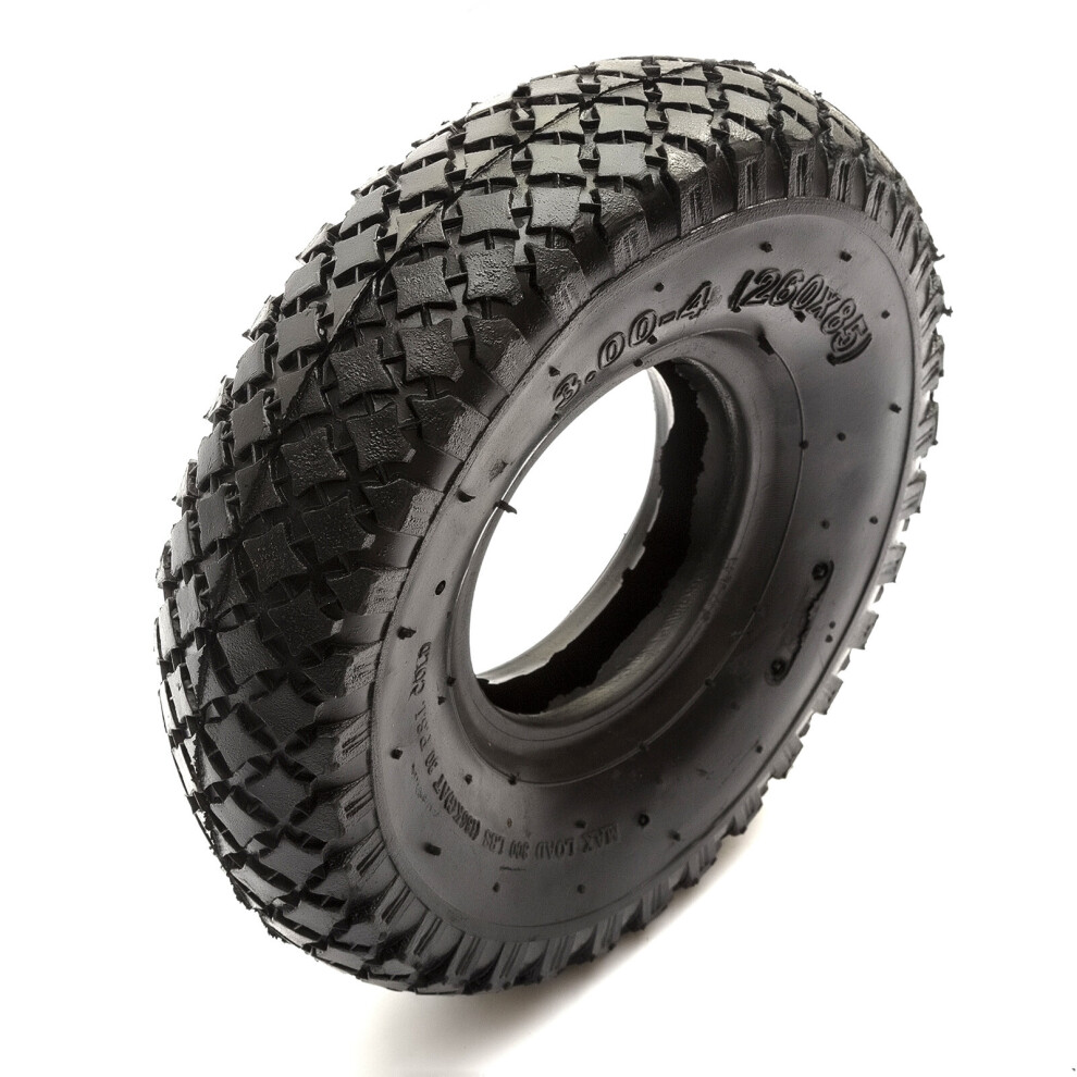 10 Inch Diameter Tyre 260X85 Diamond Tread 4 Ply Sack Truck Hand Cart 4 Inch Rim 5056213532444
