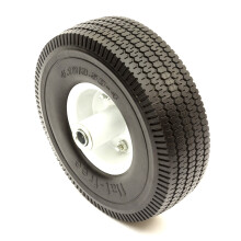 10 Inch PU Tyre Offset Metal Wheel 4.10/3.50-4 Solid Puncture Proof Sack Truck