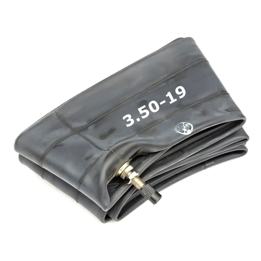 Heavy Duty 3.50-19 Inner Tube 19 Inch Butyl Rubber Straight Valve Motorcycle 5056213562267