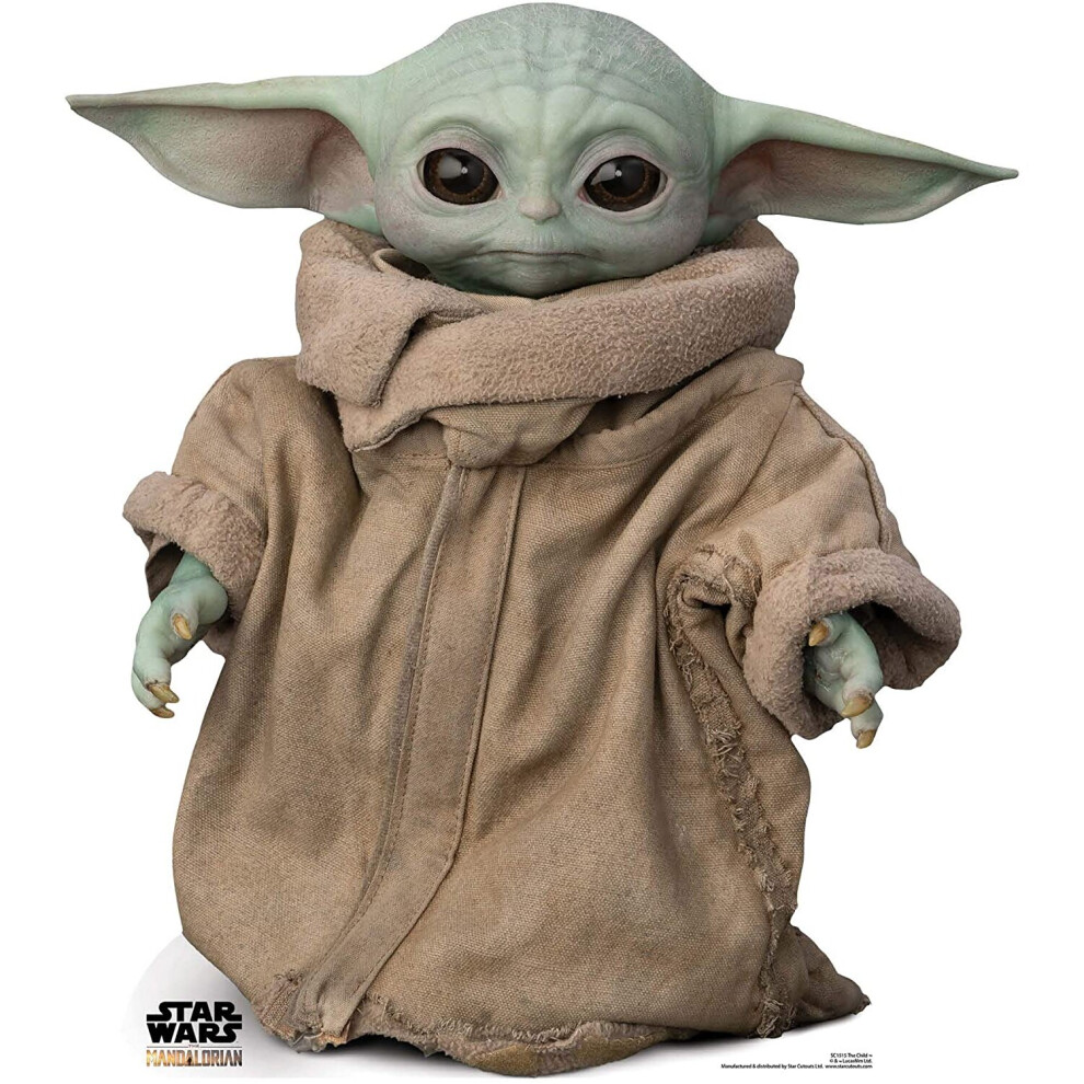 Figurine - Disney - Bébé Yoda - Taille réelle - 89 cm - Décoration chambre enfant
