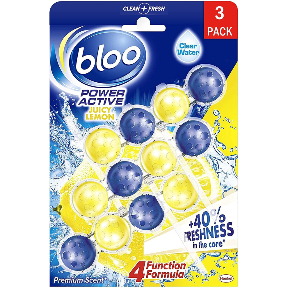 Bloo Power Active Triple Rim Block, Lemon, 150 g
