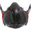 Trend Trend STEALTH/SM Half Mask Respirator, Black/Red, Small/Medium 3