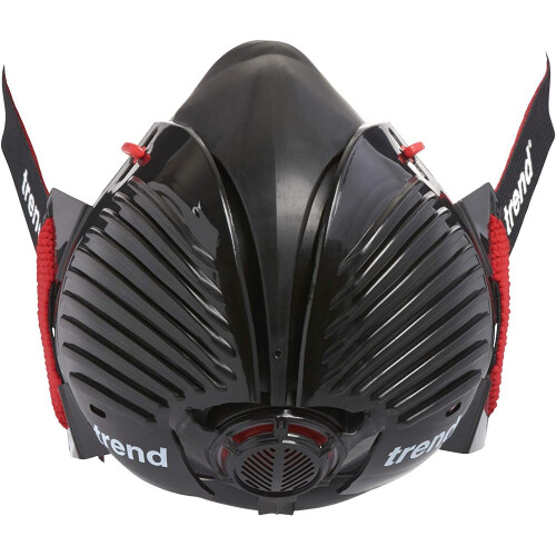 Trend Trend STEALTH/SM Half Mask Respirator, Black/Red, Small/Medium 2