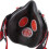 Trend Trend STEALTH/SM Half Mask Respirator, Black/Red, Small/Medium 4