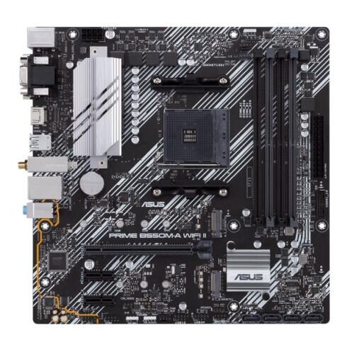 ASUS Moederbord - ASUS - PRIME B550M-A WIFI II - AMD B550 - Socket AM4 micro ATX
