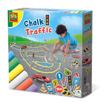 Ses Creative Children's Pavement Chalk & Traffic Set 3 Years And Above 02203 02203