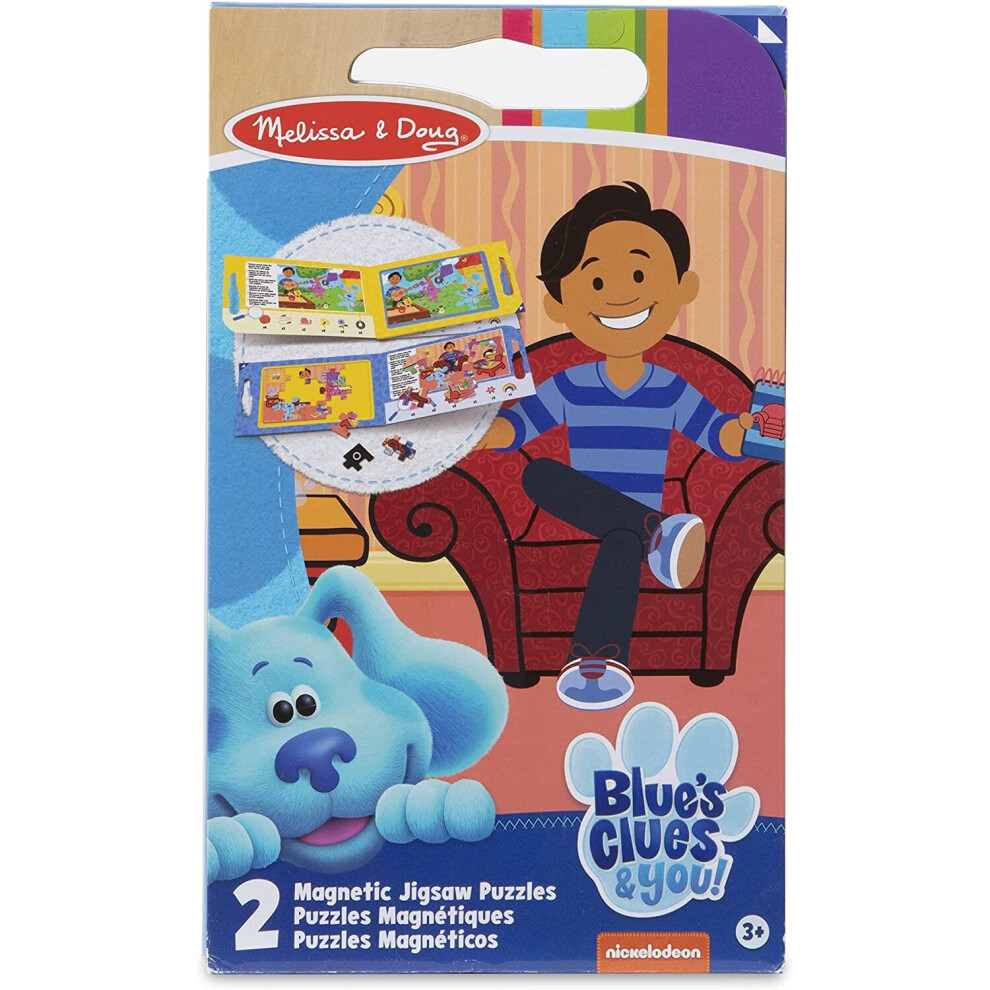 Melissa & Doug 'S Clues & You! Take-Along Magnetic Jigsaw Puzzles Blue