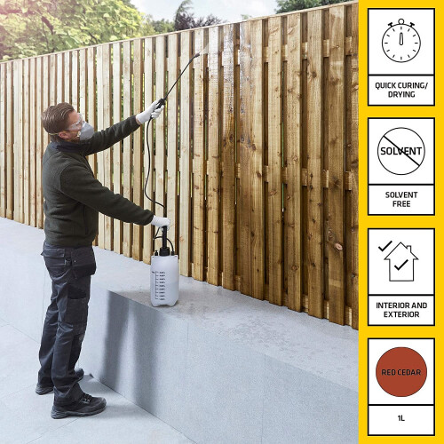Everbuild Everbuild Wood Preserver Red Ceda 5 litre 1