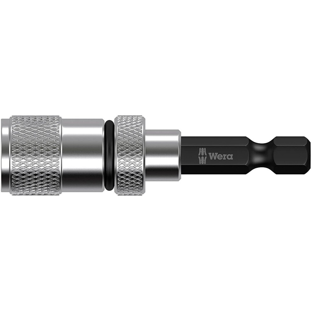 Wera 05073210001 Bit-Holder With Adjustable Depth-Control Stop 896/4/1 Sb, Silver