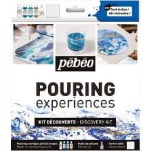 Peinture Pouring - Pébéo - Kit découverte - 4 tubes 59ml - Acrylique - Mixte