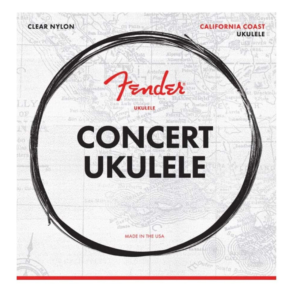 Fender California Coast Concert Ukulele String Set