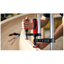 Bessey TG30B8-2K Malleable Cast Iron Screw Clamps, Black/Red/Silver, 300/80/25 x 6 mm