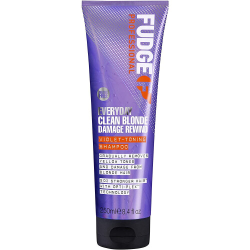 Fudge Everyday Clean Blonde Damage Rewind Violet-Toning Shampoo 250 ml