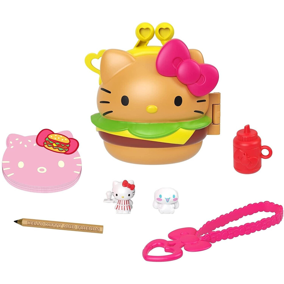 Hello Kitty Sanrio GVB28 Hello Kitty and Friends Minis Hamburger Diner Playset