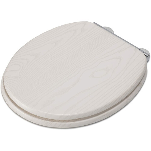 Croydex Croydex WL605122H Flexi-Fix Toilet Seat, White Oak Effect, Universal Fitting 2