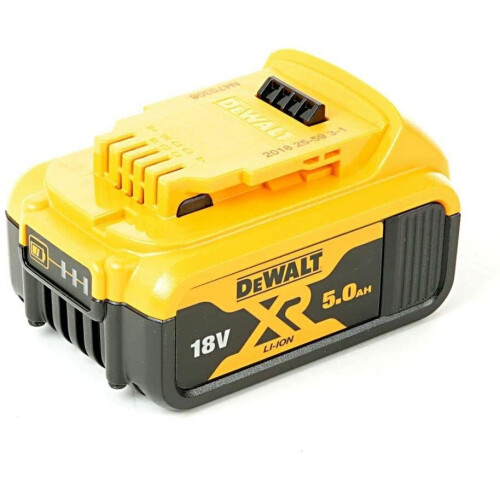 Dewalt DCB184-XJ XR Lithium-Ion Battery, 5Ah, 18V, Black/Yellow On OnBuy