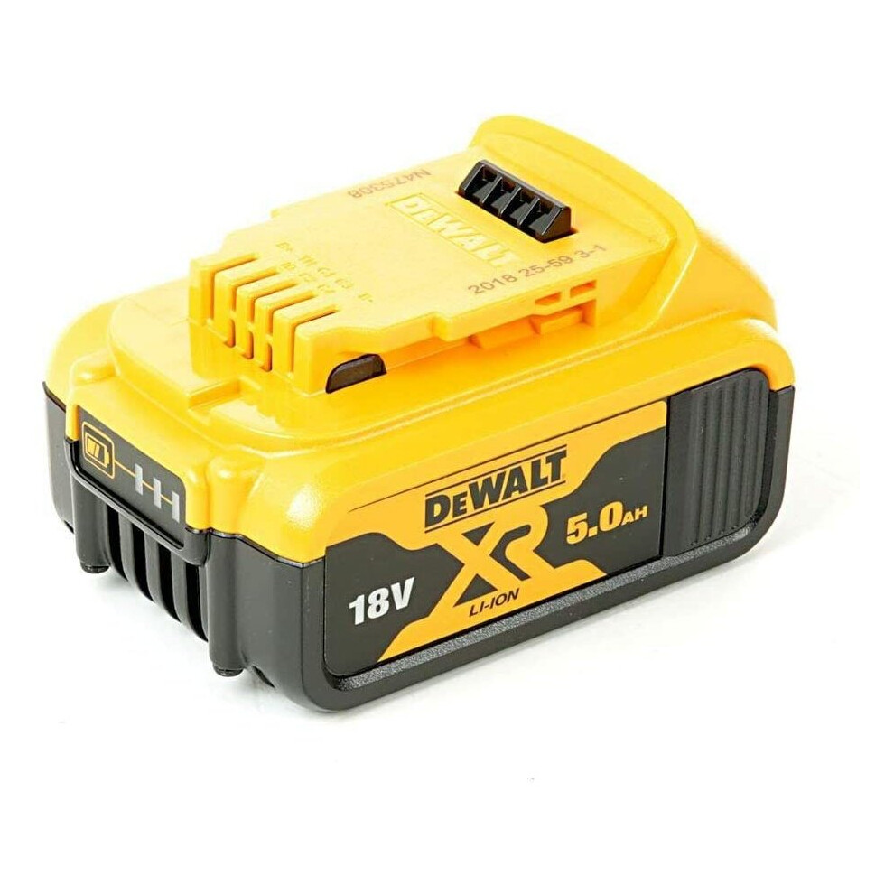 Dewalt DCB184-XJ XR Lithium-Ion Battery, 5Ah, 18V, Black/Yellow