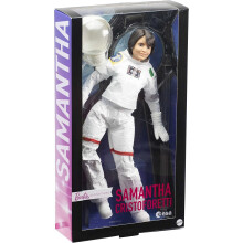 Barbie Signature Role Models ESA Astronaut Samantha Cristoforetti Puppe (29 cm) mit Realistischem Raumanzug