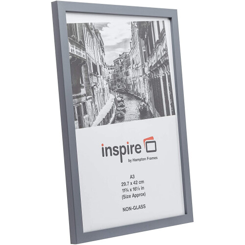 Hampton Frames Poster Frame, Wood, Grey, A3 (30x42cm) 1