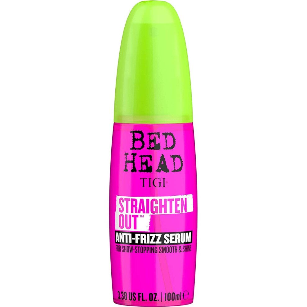 TIGI Bed Head Straighten Out Anti Frizz Serum for Smooth Shiny Hair 100 ml