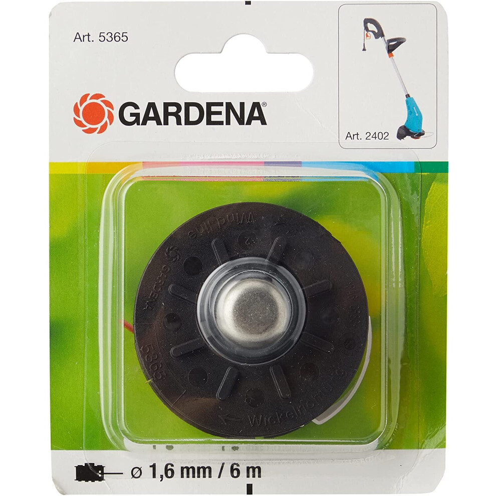 Gardena Spare Thread Spool. Interchangeable Spool for Gardena Turbotrimmer Art 2402 Original Gardena System Spare Parts for Lawn Trimmer (5365-20)