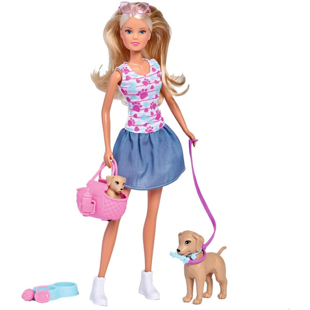Simba Steffi Love - Puppy Walk Doll Playset, 29 Cm