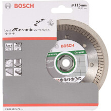 Disque à tronçonner diamanté - BOSCH - FPP Gres - 115 mm - Alésage 22,23 mm - Largeur 1,4 mm