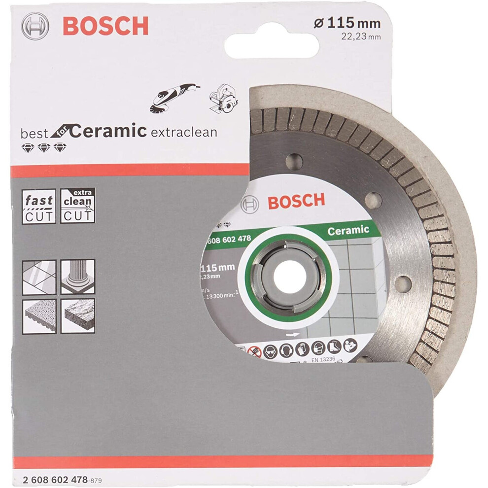 Bosch Professional 2608602478 Diamond Cutting disc Best for Ceramic Extra-Clean Turbo