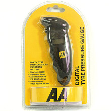 AA Digital Tyre Pressure Gauge AA1634 - Easy to Use on Cars Motorbikes Vans Bicycles - Backlit LCD Screen - 0-100 PSI/0-6.55 Bar